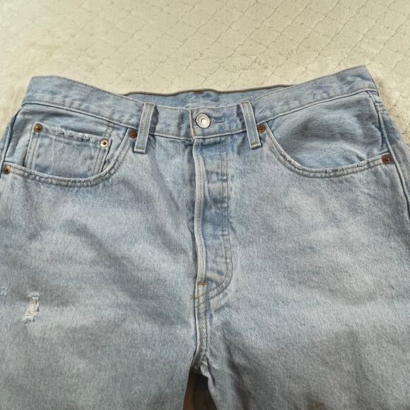 Levi 501 Skinny XX 31x30 light distressing - button fly - excellent condition - Picture 5 of 9
